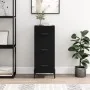 Aparador de madera contrachapada negro 34,5x34x90 cm | Foro24.es | Tu tienda online para hogar, jardín y más Foro24.es