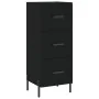 Aparador de madera contrachapada negro 34,5x34x90 cm | Foro24.es | Tu tienda online para hogar, jardín y más Foro24.es