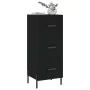 Aparador de madera contrachapada negro 34,5x34x90 cm | Foro24.es | Tu tienda online para hogar, jardín y más Foro24.es