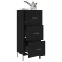 Aparador de madera contrachapada negro 34,5x34x90 cm | Foro24.es | Tu tienda online para hogar, jardín y más Foro24.es