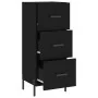Aparador de madera contrachapada negro 34,5x34x90 cm | Foro24.es | Tu tienda online para hogar, jardín y más Foro24.es