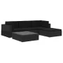 Set de muebles de jardín 5 pzas y cojines ratán sintético negro | Foro24.es | Tu tienda online para hogar, jardín y más Foro24.es
