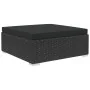 Set de muebles de jardín 5 pzas y cojines ratán sintético negro | Foro24.es | Tu tienda online para hogar, jardín y más Foro24.es
