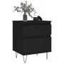 Mesitas de noche 2 uds madera de ingeniería negro 40x35x50 cm de , Mesitas de noche - Ref: Foro24-830671, Precio: 90,42 €, De...