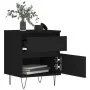 Mesitas de noche 2 uds madera de ingeniería negro 40x35x50 cm de , Mesitas de noche - Ref: Foro24-830671, Precio: 90,42 €, De...