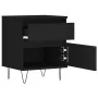 Mesitas de noche 2 uds madera de ingeniería negro 40x35x50 cm de , Mesitas de noche - Ref: Foro24-830671, Precio: 90,42 €, De...