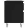 Mesitas de noche 2 uds madera de ingeniería negro 40x35x50 cm de , Mesitas de noche - Ref: Foro24-830671, Precio: 90,42 €, De...