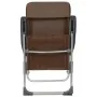 Sillas de camping plegables 4 unidades aluminio marrón by , camping furniture - Ref: Foro24-44311, Price: 203,32 €, Discount: %