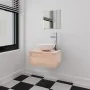 Conjunto de muebles de baño con lavabo y grifo 4 piezas beige by , Bathroom furniture - Ref: Foro24-273686, Price: 155,55 €, ...