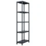 Estantería de plástico 5 unidades 125 kg 60x30x180 cm negro by , Industrial shelving - Ref: Foro24-276258, Price: 226,03 €, D...
