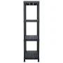Estantería de plástico 2 unidades 60x30x138 cm negro by , Industrial shelving - Ref: Foro24-276251, Price: 75,84 €, Discount: %