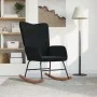 Silla mecedora de terciopelo negro by , Rocking chairs - Ref: Foro24-327749, Price: 109,87 €, Discount: %
