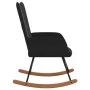 Silla mecedora de terciopelo negro by , Rocking chairs - Ref: Foro24-327749, Price: 109,87 €, Discount: %