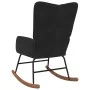 Silla mecedora de terciopelo negro by , Rocking chairs - Ref: Foro24-327749, Price: 109,87 €, Discount: %