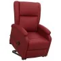 Sillón elevable cuero sintético rojo tinto | Foro24.es | Tu tienda online para hogar, jardín y más Foro24.es