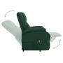 Sillón elevable tela verde oscuro | Foro24.es | Tu tienda online para hogar, jardín y más Foro24.es