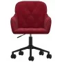 Silla de oficina giratoria de terciopelo rojo tinto | Foro24.es | Tu tienda online para hogar, jardín y más Foro24.es