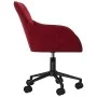 Silla de oficina giratoria de terciopelo rojo tinto | Foro24.es | Tu tienda online para hogar, jardín y más Foro24.es