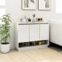Aparador de madera contrachapada blanco 97x31x75 cm de , Aparadores - Ref: Foro24-809530, Precio: 79,65 €, Descuento: -5%%