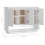 Aparador de madera contrachapada blanco 97x31x75 cm de , Aparadores - Ref: Foro24-809530, Precio: 79,65 €, Descuento: -5%%