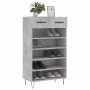 Zapatero madera de ingeniería gris hormigón 60x35x105 cm | Foro24.es | Tu tienda online para hogar, jardín y más Foro24.es