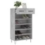 Zapatero madera de ingeniería gris hormigón 60x35x105 cm | Foro24.es | Tu tienda online para hogar, jardín y más Foro24.es
