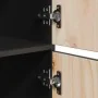 Aparador alto de madera maciza de pino negro 34x40x108,5 cm | Foro24.es | Tu tienda online para hogar, jardín y más Foro24.es
