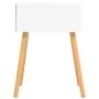 Mesitas de noche 2 uds madera ingeniería blanco y roble Sonoma by , Nightstands - Ref: Foro24-326806, Price: 103,19 €, Discou...