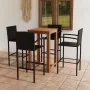Conjunto de bar para jardín 5 piezas negro | Foro24.es | Tu tienda online para hogar, jardín y más Foro24.es