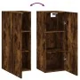 Armario de pared roble ahumado 34,5x34x90 cm by , Sideboards - Ref: Foro24-828873, Price: 54,40 €, Discount: -5%%