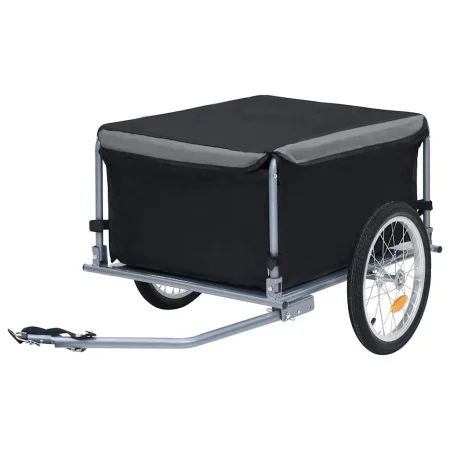 Remolque para bicicletas negro y gris 65 kg by , Bicycle trailers - Ref: Foro24-92590, Price: 155,42 €, Discount: -5%%