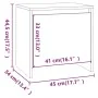 Mesita de noche madera de ingeniería blanco 45x34x44,5 cm | Foro24.es | Tu tienda online para hogar, jardín y más Foro24.es