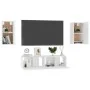 Juego de mueble para TV de 4 piezas madera de ingeniería blanco von , TV-Möbel - Ref: Foro24-3074453, Preis: 142,26 €, Rabatt: %
