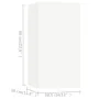 Juego de mueble para TV de 4 piezas madera de ingeniería blanco von , TV-Möbel - Ref: Foro24-3074453, Preis: 142,26 €, Rabatt: %