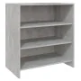 Aparador de madera contrachapada gris hormigón 70x40,5x75 cm by , Sideboards - Ref: Foro24-809759, Price: 64,37 €, Discount: ...