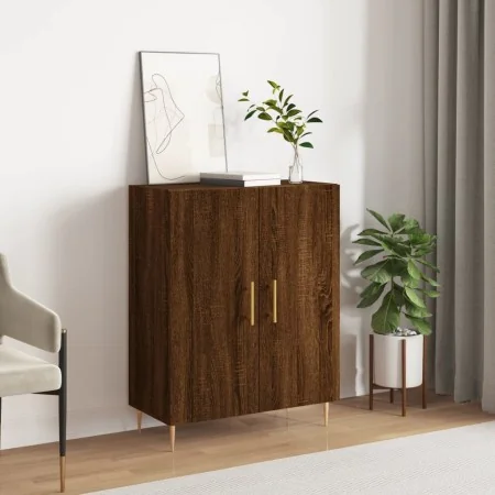 Aparador de madera de ingeniería marrón roble 69,5x34x90 cm de , Aparadores - Ref: Foro24-827715, Precio: 87,19 €, Descuento: %