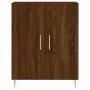 Aparador de madera de ingeniería marrón roble 69,5x34x90 cm de , Aparadores - Ref: Foro24-827715, Precio: 87,19 €, Descuento: %