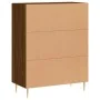Aparador de madera de ingeniería marrón roble 69,5x34x90 cm de , Aparadores - Ref: Foro24-827715, Precio: 87,19 €, Descuento: %