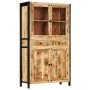 Aparador de madera maciza de mango 100x40x175 cm | Foro24.es | Tu tienda online para hogar, jardín y más Foro24.es