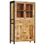 Aparador de madera maciza de mango 100x40x175 cm | Foro24.es | Tu tienda online para hogar, jardín y más Foro24.es