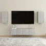 Set de muebles de salón 4 pzas madera ingeniería gris hormigón by , TV Furniture - Ref: Foro24-3079062, Price: 121,13 €, Disc...