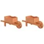 Jardineras forma de carretilla 2 uds madera abeto 47x15x19 cm de , Carretillas - Ref: Foro24-364228, Precio: 29,48 €, Descuen...