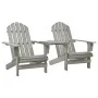 Sillas Adirondack de jardín y mesita madera maciza abeto gris | Foro24.es | Tu tienda online para hogar, jardín y más Foro24.es