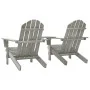 Sillas Adirondack de jardín y mesita madera maciza abeto gris | Foro24.es | Tu tienda online para hogar, jardín y más Foro24.es