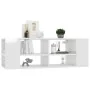 Mueble de pared para TV contrachapada blanco brillo 102x35x35cm | Foro24.es | Tu tienda online para hogar, jardín y más Foro24.es