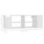 Mueble de pared para TV contrachapada blanco brillo 102x35x35cm | Foro24.es | Tu tienda online para hogar, jardín y más Foro24.es