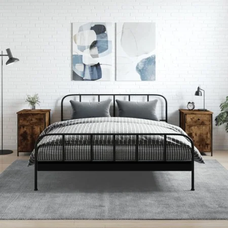 Mesitas noche 2 uds madera contrachapada roble humo 40x42x60 cm | Foro24.es | Tu tienda online para hogar, jardín y más Foro24.es