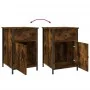 Mesitas noche 2 uds madera contrachapada roble humo 40x42x60 cm | Foro24.es | Tu tienda online para hogar, jardín y más Foro24.es