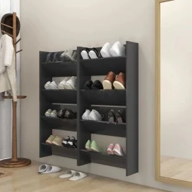Zapateros de pared 4 uds madera contrachapada