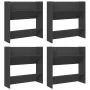 Zapateros de pared 4 uds madera contrachapada gris 60x18x60 cm by , Shoe racks and shoe organizers - Ref: Foro24-806722, Pric...